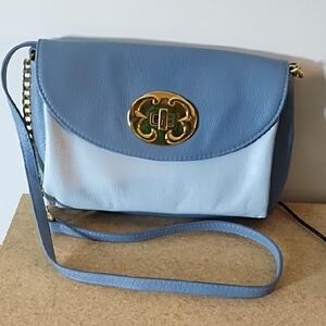 Emma Fox Blue Leather Purse